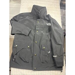 The North Face Black Gore-Tex Jacket Mens XS/S Vintage Lined Full Zip Coat‎